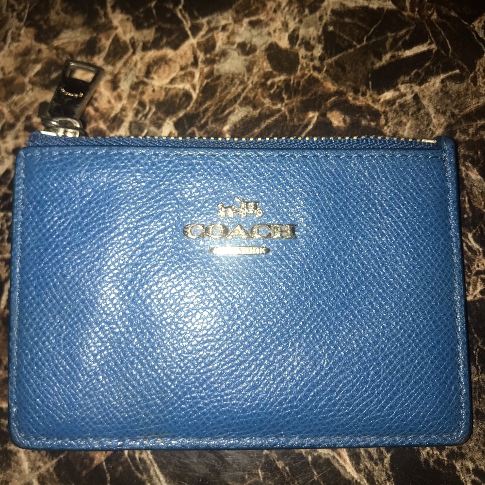 Coach small zip wallet